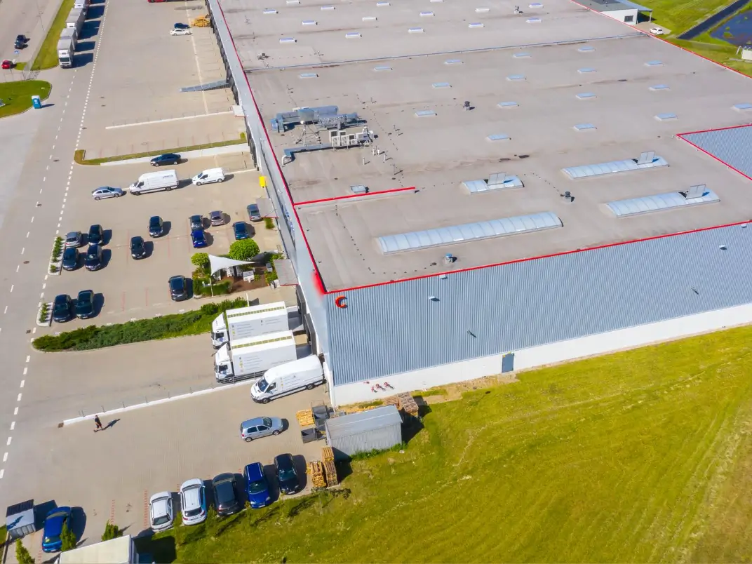 Exterior Loading Dock and Shipping Container