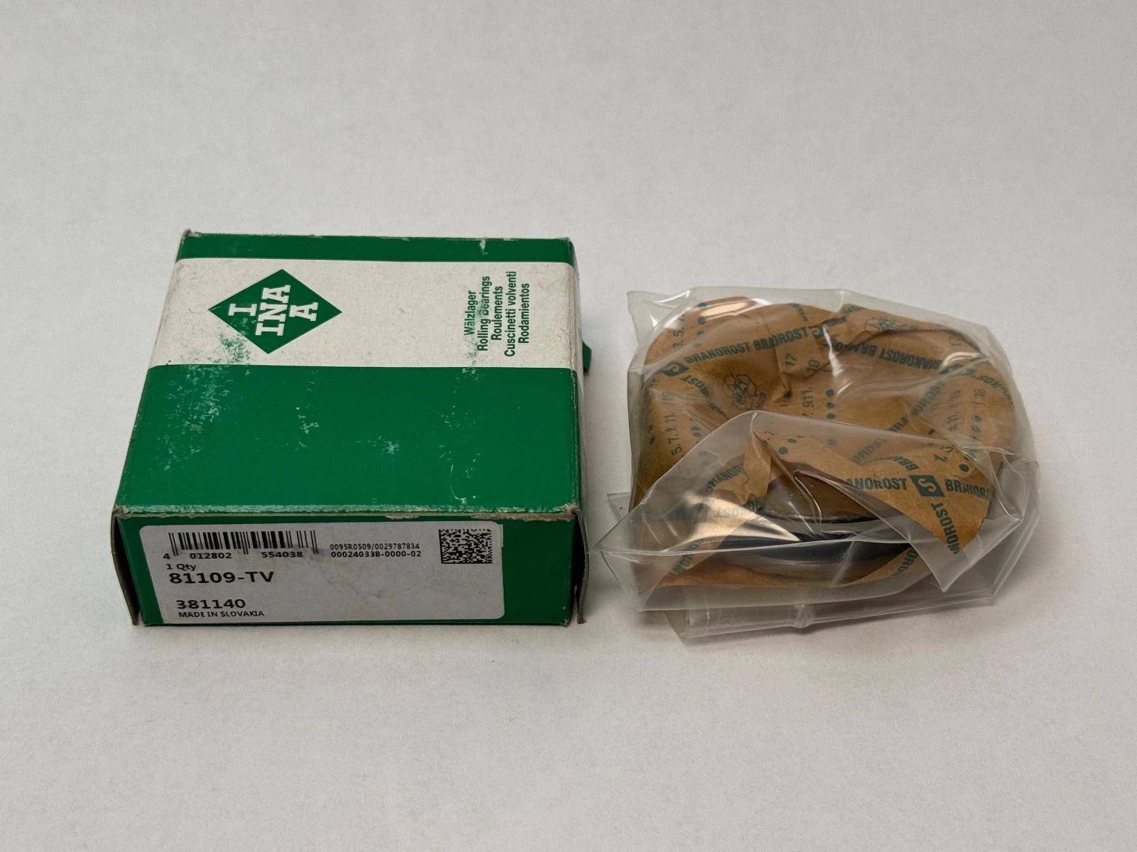 INA 81109-TV Cylindrical Roller Thrust Bearings 45x65x14mm