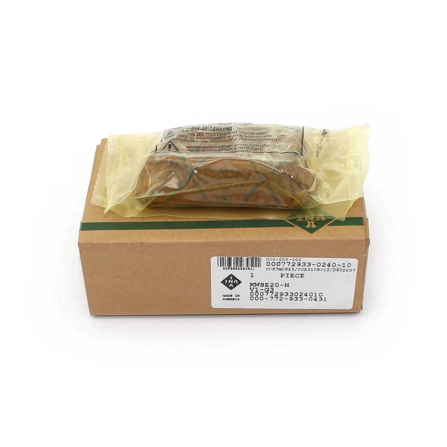 INA Linear Guide Carriage KWSE20-H-V1-G3